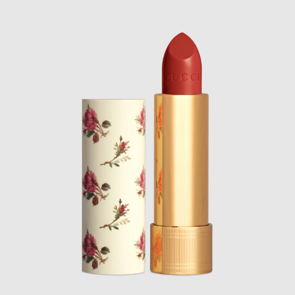 NEW GUCCI Rouge à Lèvres Voile Lip Colour Sheer 505 Janet Rust Floral